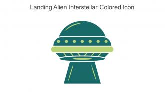 Landing Alien Interstellar Colored Icon In Powerpoint Pptx Png And Editable Eps Format