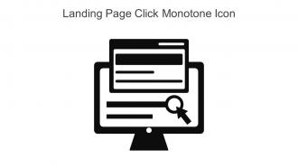 Landing Page Click Monotone Icon In Powerpoint Pptx Png And Editable Eps Format