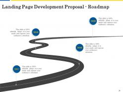 Landing page development proposal powerpoint presentation slides