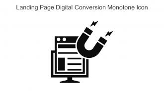 Landing Page Digital Conversion Monotone Icon In Powerpoint Pptx Png And Editable Eps Format