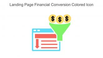 Landing Page Financial Conversion Colored Icon In Powerpoint Pptx Png And Editable Eps Format