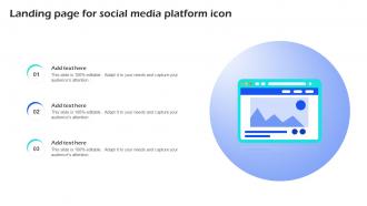 Landing Page For Social Media Platform Icon