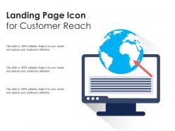Landing page icon for customer reach