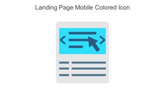 Landing Page Mobile Colored Icon In Powerpoint Pptx Png And Editable Eps Format