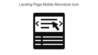 Landing Page Mobile Monotone Icon In Powerpoint Pptx Png And Editable Eps Format