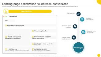 Landing Page Optimization To Increase Conversions Optimizing Companys Sales SA SS