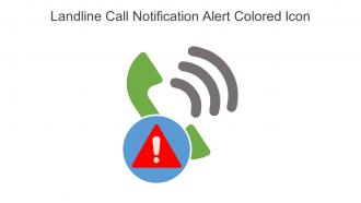 Landline Call Notification Alert Colored Icon In Powerpoint Pptx Png And Editable Eps Format