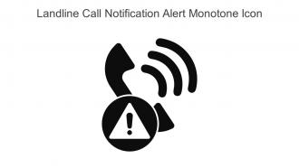 Landline Call Notification Alert Monotone Icon In Powerpoint Pptx Png And Editable Eps Format