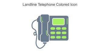Landline Telephone Colored Icon In Powerpoint Pptx Png And Editable Eps Format