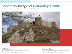 Landmark image of gaziantep castle powerpoint presentation ppt template