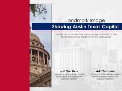 Landmark Image Showing Austin Texas Capitol Ppt Template