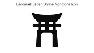 Landmark Japan Shrine Monotone Icon In Powerpoint Pptx Png And Editable Eps Format