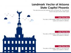 Landmark vector of arizona state capitol phoenix ppt template