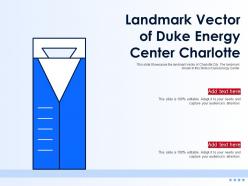 Landmark Vector Of Duke Energy Center Charlotte Ppt Template