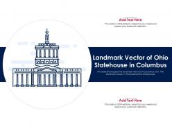 Landmark vector of ohio statehouse in columbus ppt template