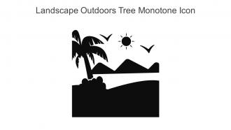 Landscape Outdoors Tree Monotone Icon In Powerpoint Pptx Png And Editable Eps Format