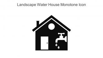 Landscape Water House Monotone Icon In Powerpoint Pptx Png And Editable Eps Format