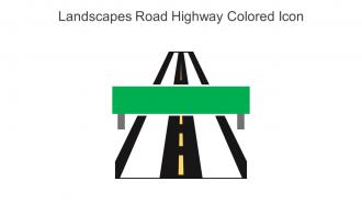 Landscapes Road Highway Colored Icon In Powerpoint Pptx Png And Editable Eps Format