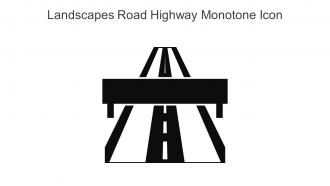Landscapes Road Highway Monotone Icon In Powerpoint Pptx Png And Editable Eps Format