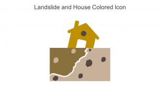 Landslide And House Colored Icon In Powerpoint Pptx Png And Editable Eps Format