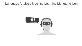 Language Analysis Machine Learning Monotone Icon In Powerpoint Pptx Png And Editable Eps Format