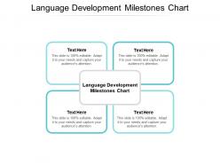 Language development milestones chart ppt powerpoint presentation outline infographics cpb