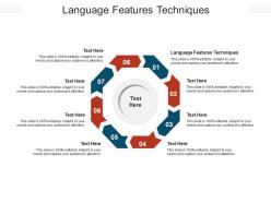Language features techniques ppt powerpoint presentation summary vector cpb