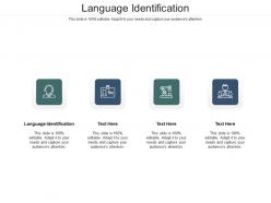Language identification ppt powerpoint presentation inspiration shapes cpb