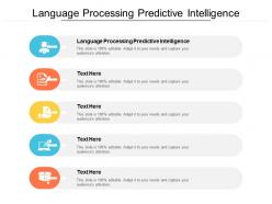 Language processing predictive intelligence ppt powerpoint ideas diagrams cpb