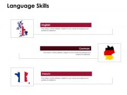 Language skills german french d222 ppt powerpoint presentation infographic template pictures
