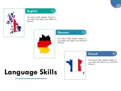 Language skills powerpoint layout ppt slide examples