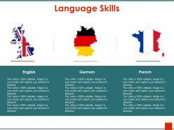 Language Skills Ppt Design
