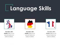 Language Skills Ppt Summary Slides