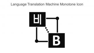Language Translation Machine Monotone Icon In Powerpoint Pptx Png And Editable Eps Format