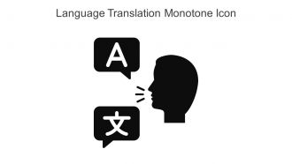 Language Translation Monotone Icon In Powerpoint Pptx Png And Editable Eps Format