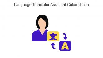 Language Translator Assistant Colored Icon In Powerpoint Pptx Png And Editable Eps Format