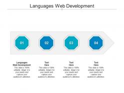 Languages web development ppt powerpoint presentation icon backgrounds cpb