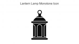 Lantern Lamp Monotone Icon In Powerpoint Pptx Png And Editable Eps Format
