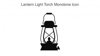 Lantern Light Torch Monotone Icon In Powerpoint Pptx Png And Editable Eps Format