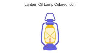 Lantern Oil Lamp Colored Icon In Powerpoint Pptx Png And Editable Eps Format