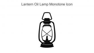 Lantern Oil Lamp Monotone Icon In Powerpoint Pptx Png And Editable Eps Format