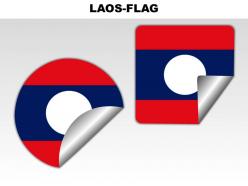 Laos country powerpoint flags