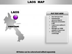 Laos country powerpoint maps