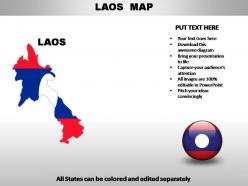 Laos country powerpoint maps