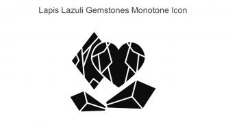Lapis Lazuli Gemstones Monotone Icon In Powerpoint Pptx Png And Editable Eps Format