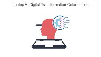 Laptop AI Digital Transformation Colored Icon In Powerpoint Pptx Png And Editable Eps Format