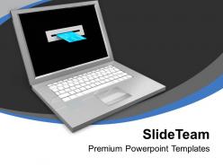 Laptop and credit card online shopping powerpoint templates ppt themes and graphics 0213