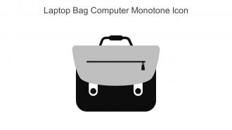 Laptop Bag Computer Monotone Icon In Powerpoint Pptx Png And Editable Eps Format