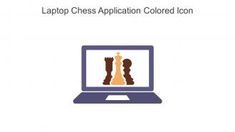Laptop Chess Application Colored Icon In Powerpoint Pptx Png And Editable Eps Format