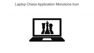 Laptop Chess Application Monotone Icon In Powerpoint Pptx Png And Editable Eps Format
